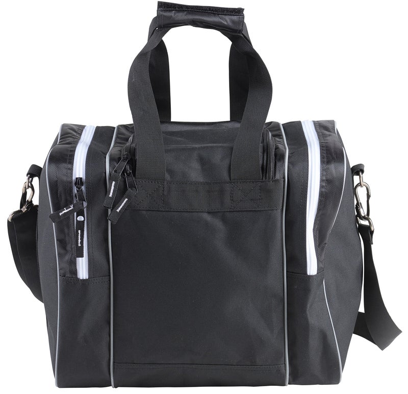 Athletico Bowling Bag for Single Ball - Single Ball Tote Bag With Padded Ball Holder - Fits a Single Pair of Bowling Shoes Up to Mens Size 14 (Black) - Image 5